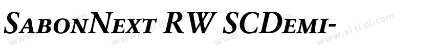 SabonNext RW SCDemi字体转换